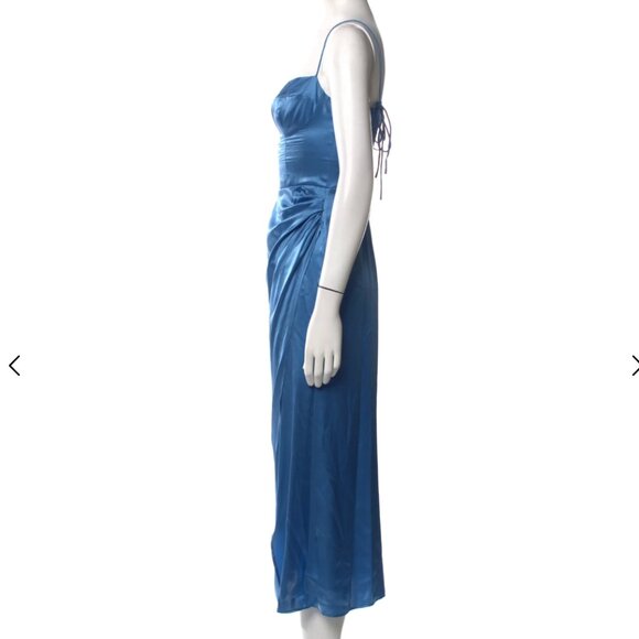 Reformation Marguerite Silk Dress - Blue - Picture 2 of 3